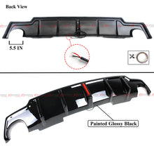 Gloss Black For 2006-2013 Lexus IS250 IS350 LED Rear Bumper Diffuser Valance