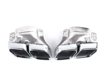 Gloss Black Rear Diffuser w/ Silver Exhaust Tips for Mercedes C207 E250 E400 E500 E550 Coupe AMG 2014-2017