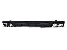 （Only Sline）For Audi A6 S6 C8 2019-2025 Rear Bumper Lip Rear Diffuser Gloss Black + Chrome Exhaust Tips