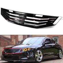 For 2008-2010 Honda Accord 2dr Coupe Glossy Black MU Style Front Grille Grill