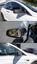 For 2016-2025 Tesla Model X Direct Add-on Real Carbon Fiber Side Mirror Covers Cap