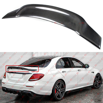 For 2017-2023 Mercedes E-Class W213 Sedan R-Style Carbon Fiber Rear Trunk Spoiler