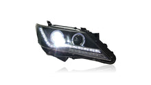 For Toyota Camry 2012-2014 Headlights Assembly Front Headlamp Black Pair