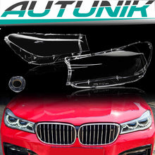 L+R Headlight Lens Cover Clear For BMW 7 Series G11 G12 740i 750i 2016-2019