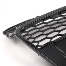 Front Upper Grille RS4 Style Honeycomb Mesh Gloss Black For Audi A4/B7 2005-2008