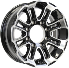 16" X 6" Aluminum Trailer Wheel 8 Lug 6.5 Center White Hawk Black Rim