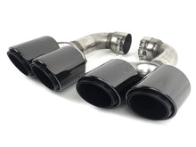 Black Exhaust Tips Twin Muffler Pipe for VW Touareg 2011-2018