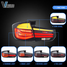 Pair Smoked LED Tail Lights w/ Sequential Signal For BMW 3-Series F31 Touring 2012–2018