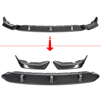 Carbon Fiber Look Front Bumper Lip Spoiler for BMW X7 G07 M Sport 2019–2022