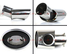 2 x Stainless Polished Muffler Tail Pipe Exhaust Tips For 2016-2021 Honda Civic