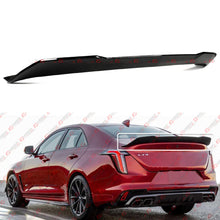 For 2020-2025 Cadillac CT4 V Blackwing Style Gloss Black Highkick Rear Trunk Spoiler Wing