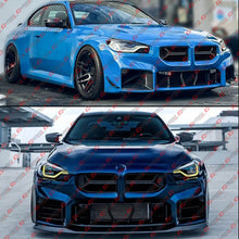 For 2023-2026 BMW G87 M2 CSL Style Gloss Black Front Upper Nose Kidney Grill Grille