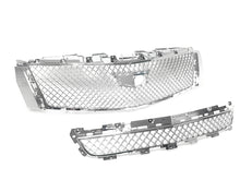 Chrome Front Mesh Bumper Grilles Upper & Lower Grille For 2013-2017 XTS Cadillac