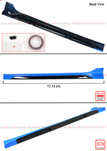 For 2022-2026 Honda Civic Yofer V1 Boost Blue Black 2-Tone Side Skirt Extension