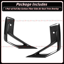 For 2022-2025 BMW X3M X4M Full Carbon Fiber Front Bumper Side Air Duct Vent Trim