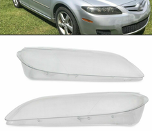 L+R Clear Headlight Headlamp Replacement Lens Left Right Fit For 2003-2008 Mazda 6