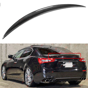 For 2014-2024 Maserati Ghibli Sport S Style Real Carbon Fiber Trunk Spoiler Wing