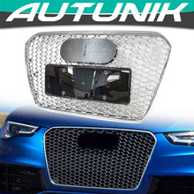 For Audi B8.5 A5 S5 2013-2016 RS5 Style Front Grille Chrome (Frame + Honeycomb)