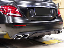 Black Rear Diffuser Chrome Exhaust Tips for Mercedes W213 Non-AMG 2017-2020 di35