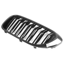 Gloss Black Dual Slat Kidney Bumper Grille Grill For BMW 5 series G30 G31 2017-2020 Pre-LCI