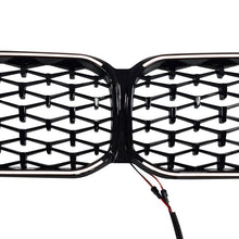 For 2021-2024 BMW 2 Series 4-Door F44 Front LED Grille Bumper Grill Diamond Style Gloss Black Kidney Grill