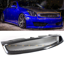 Carbon Fiber Front Bumper Mesh Grille Radiator For 2003-2007 Infiniti G35 Coupe