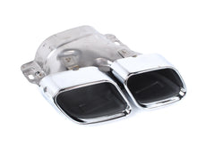 Gloss Black Rear Diffuser w/ Silver Exhaust Tips for Mercedes C207 E250 E400 E500 E550 Coupe AMG 2014-2017