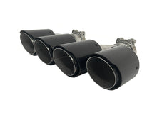 2.5'' Inlet Dual Carbon Exhaust Tips Muffler Tailpipe for BMW Audi mercedes