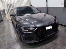 RS6 Honeycomb Front Black Grill For Audi A6 S6 C8 2019-2024