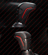 For 2016-2023 Toyota Tacoma JDM Pro Black Leather Red Stitching Gear Shift Knob