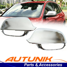 Matt Chrome Mirror Cover Caps For AUDI Q5 8R SQ5 09-17 Q7 10-15 With Lane Assist