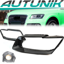 For Audi Q5 2013-2017 Front Headlight Headlamp Lens Cover Clear Shell Left&Right