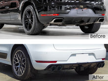 3-Layer Sporty Exhaust Tips Replace For Porsche Macan Base 2.0T 2014-2018