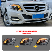 LED Sequential Headlights for Mercedes Benz GLK350 GLK250 2013-2015 Front Lamps