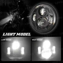 5.75 INCH Black LED Headlights Assembly for Harley Dyna Sportster 1200