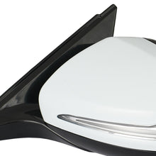 White Left Driver Side Mirror w/ Blind Spot for 2014-2020 Mercedes W222 S450 S500 S550 Sedan