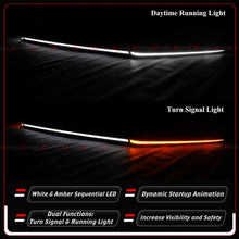 For 2023-2026 Honda CR-V Front Grill Hood Top Switch-Back Sequential DRL LED Lights