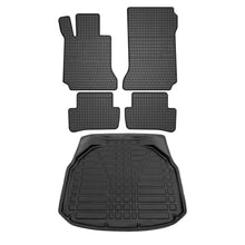 5pcs Floor Mats + Trunk Cargo Liner For Mercedes C-Class W204 2008-2014 3D Set