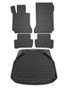 5pcs Floor Mats + Trunk Cargo Liner For Mercedes C-Class W204 2008-2014 3D Set