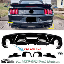 Rear Diffuser Gloss Black for Ford Mustang 2015-2017