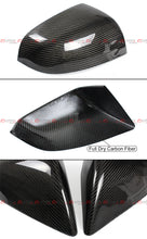 For 2016-2025 Tesla Model X Direct Add-on Real Carbon Fiber Side Mirror Covers Cap