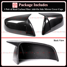 For 2016-2025 Tesla Model X Direct Add-On Full Carbon Fiber M Horn Style Side Mirror Caps Covers