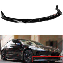 For 2024+ Tesla Model 3 Highland Gloss Black Front Lip Spoiler