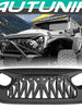 Shark Style Front Bumper Grille Grill for Jeep Wrangler JL JT 2018-2021 Matte black