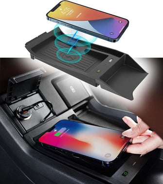 Wireless Car Charger with USB Port Console Charging Pad for Acura RDX 2019-2023