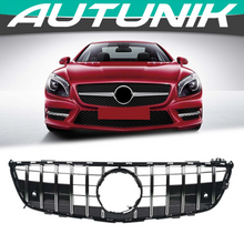 Front Bumper Grille For Mercedes SL R231 SL550 SL500 2013-2016 w/o Camera