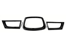 3pcs For Subaru Impreza WRX STI 2006-2007 Gloss Black Front Bumper Grille Cover Frame