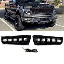 Front Bumper Turn Signal LED Fog Lights DRL Lamps For Ford F150 F-150 Raptor 2009-2014 / 2021-2023