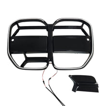 Gloss Black Front Bumper Grille w/ LED Light for BMW 4 Series G22 G23 430i M440i 2021-2026