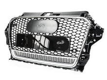 For 2014-2016 Audi A3 S3 Grille RS3 Style Honeycomb Mesh Chrome Frame